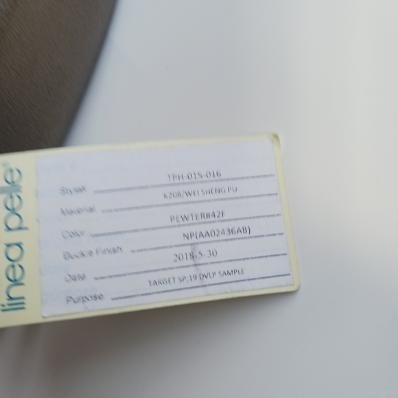 Linea Pelle Pewter Belt - Picture 2 of 3